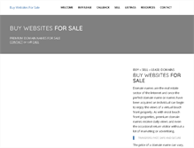 Tablet Screenshot of buywebsitesforsale.com